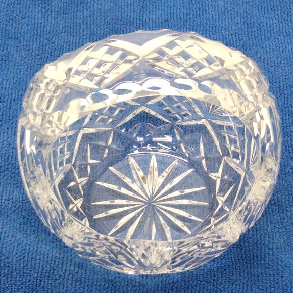Crystal Clear Industries Bride's Basket Vintage Hand Cut 24% Lead Crystal EUC - Picture 6 of 9